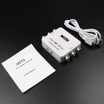 HDMI-совместимый адаптер ДЛЯ AV-масштабирования HD Video Composite Converter Box HD to RCA AV/CVSB L/R Video 1080P Поддержка NTSC PAL