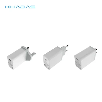 Адаптер Khadas 24W USB-C для США/ЕС/Великобритании с возможностью добавления