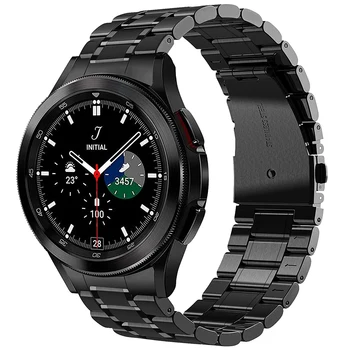 Металлический ремешок из нержавеющей стали 2023 без зазора для Samsung Galaxy Watch 5 Pro 5 40 мм 44 мм 4 Классический 46 мм 42 мм ремешок с изогнутым концом