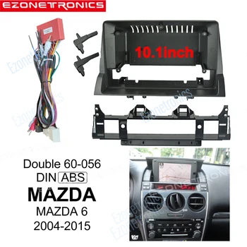 2Din Только для автомобиля Рамка Аудио Адаптер для монтажа в приборную панель Комплекты отделки лицевой панели 10,1 Дюйма для Mazda 6 2004-2015 Двойной Din-радиоплеер
