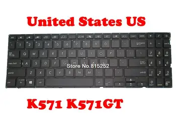 Клавиатура для ноутбука ASUS K571 K571GT K571L K571LH K571LI США Черная без рамки